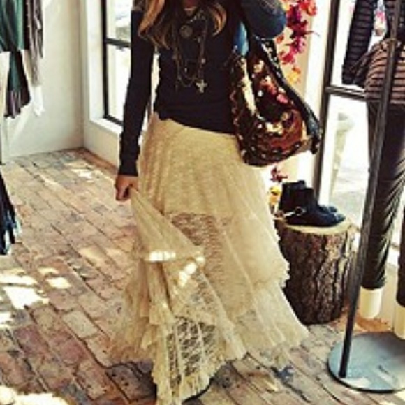 boho lace skirts